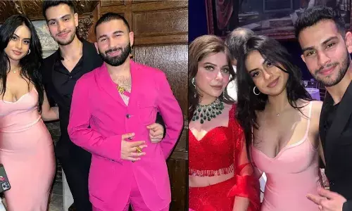 न्यासा देवगन ने सिंगर कनिका कपूर के वेडिंग रिसेप्शन में पिंक कलर के गाउन में ढाया कहर न्यासा देवगन ने सिंगर कनिका कपूर के वेडिंग रिसेप्शन में पिंक कलर के गाउन में ढाया कहर