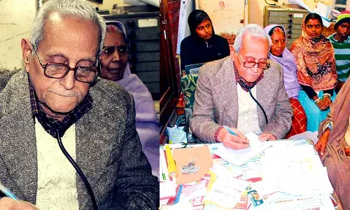 5 रूपये वाला डॉक्टर- डॉ. श्यामा प्रसाद मुखर्जी गरीबों और जरूरतमंदो की 50 साल से 5 रूपये में कर रहें इलाज 5 रूपये वाला डॉक्टर- डॉ. श्यामा प्रसाद मुखर्जी गरीबों और जरूरतमंदो की 50 साल से 5 रूपये में कर रहें इलाज