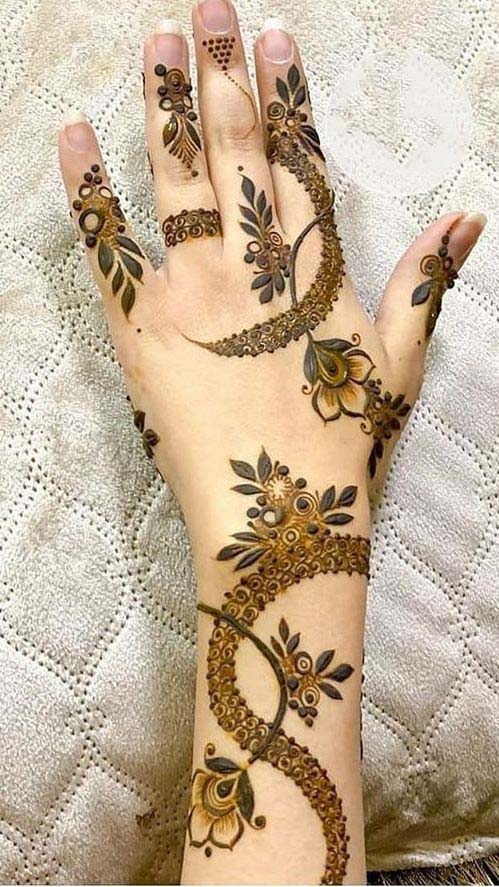 simple pakistani mehndi designs