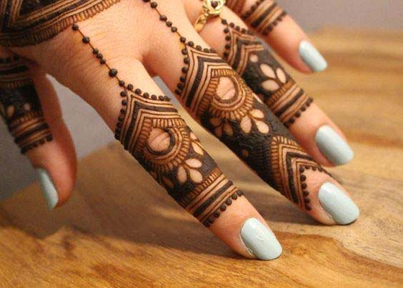 Beautiful Easy Finger Mehndi Designs 2023-2024 Styles