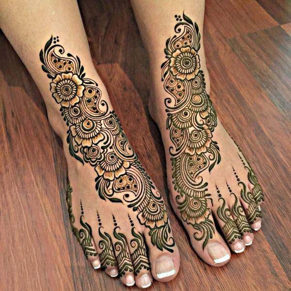 latest arabic mehndi designs for legs