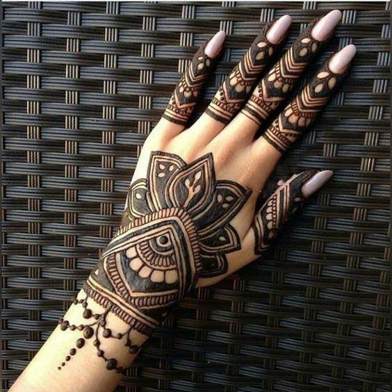 Heavy Tattoo Mehndi Designs